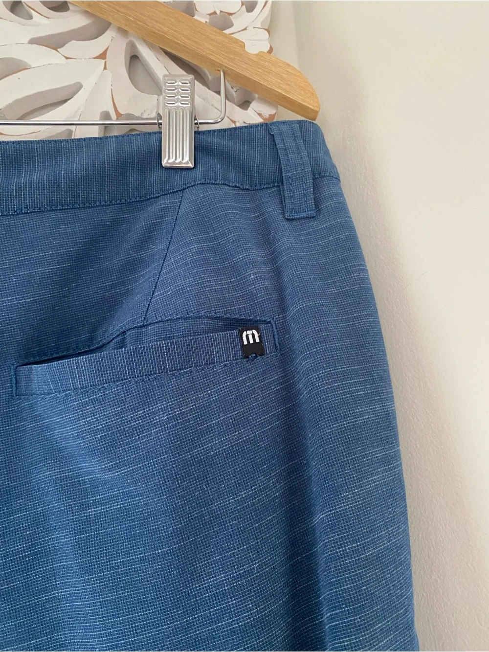 Travis Mathew Men’s Size 36 Blue Performance Golf Hybrid Shorts Casual Stretch